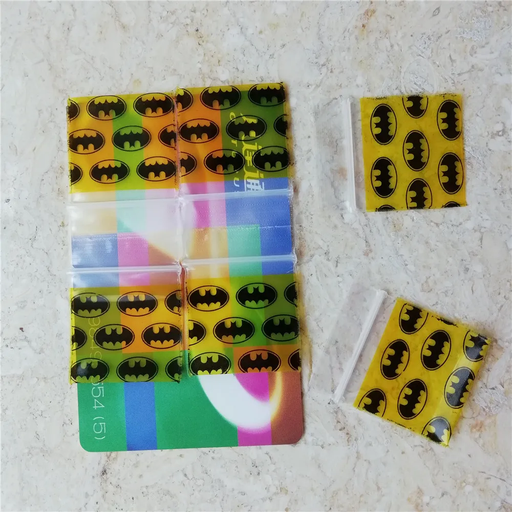 Маленькие повторные цветные украшения пакет на застежке " X 1" печать Desgin Мини Пластиковые Ziplock Сумки 5 мил-[купить 2 лот получить бесплатно 100 шт]