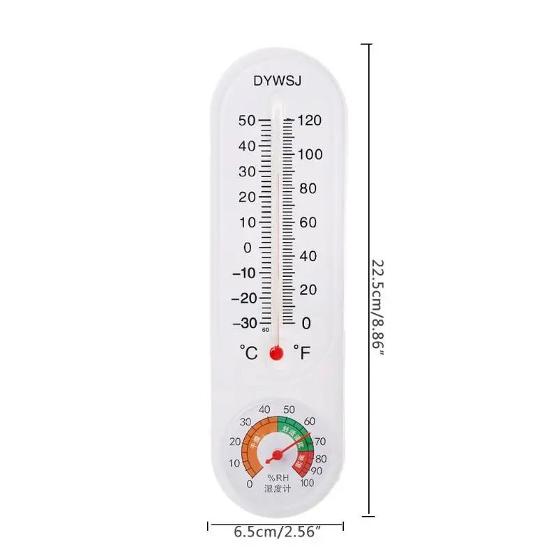 Крытый Открытый настенный термометр гигрометр Сад Офис Температура регистратор