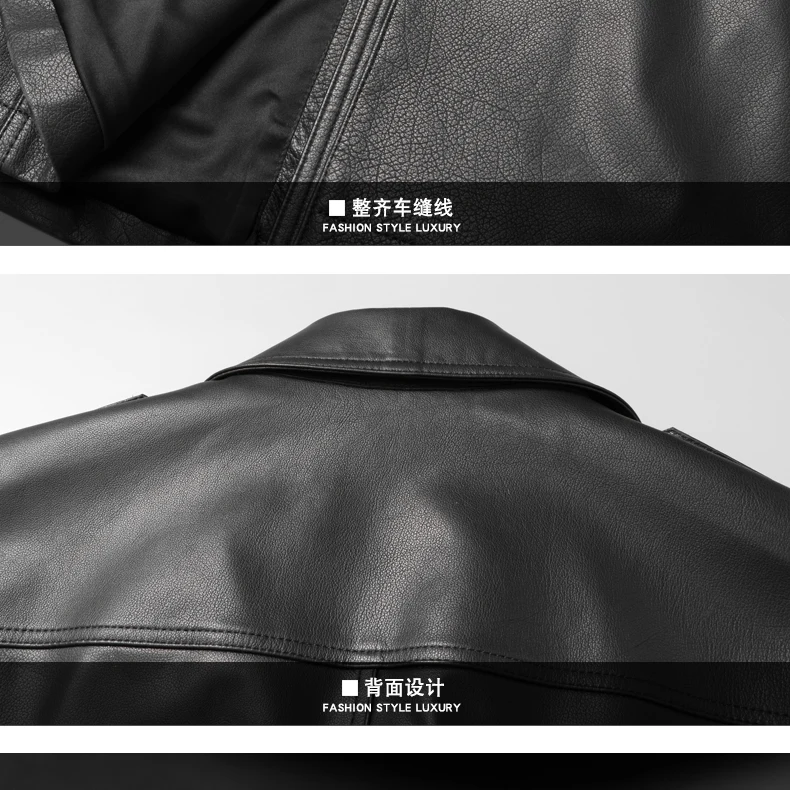 Best VHO fashion casual natural real cow leather coats for men x-long double breasted leather dust coat genuine leather jacket 18