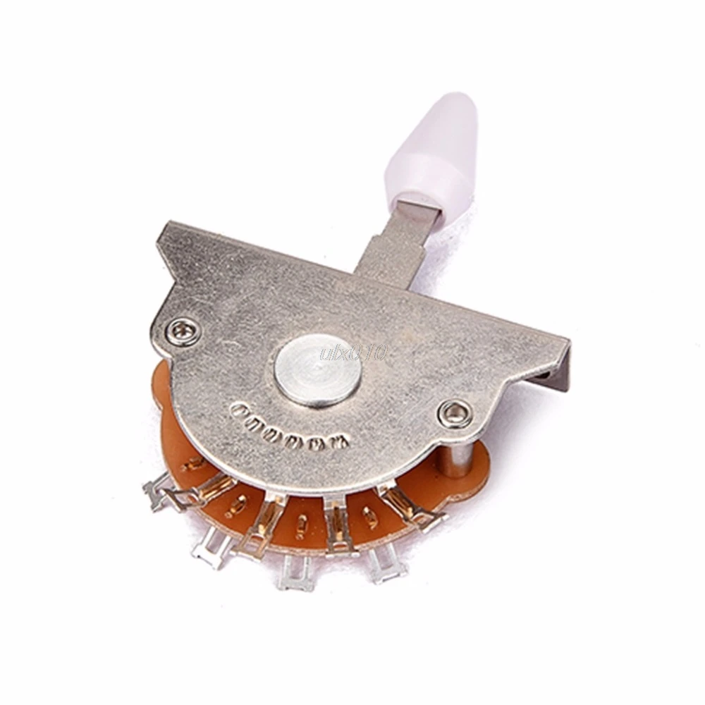 

GN304 5 Way Lever Switch Pickup Selector Switch for ST FD Electric Guitar Replacement Parts Beige/White Mar DropShip