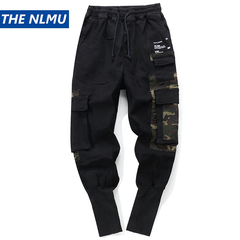 

Hip Hip Streetwear Men Joggers Pencil Pants 2019 Autumn Mens Camo Pockets Harem Pant Trousers Elastic Waist Clothing WB78