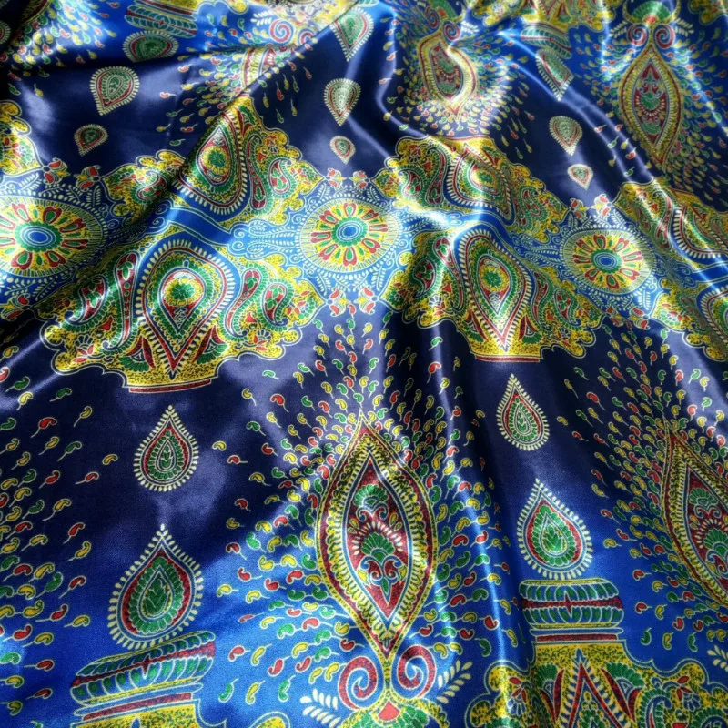 

Decoration Satin Ethnic Tilda Cosplay Fabric DIY Sewing Craft Material Polyester Silky Satin Fabric