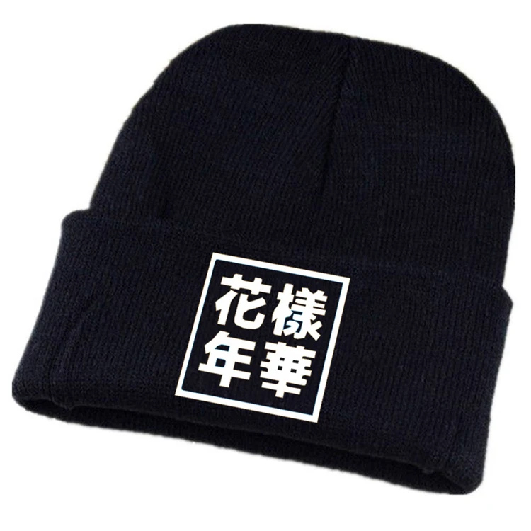 Kpop новые шляпы щит шерстяная шапка Bangtan young guys с абзацем Harajuku Корейская Skullies пара