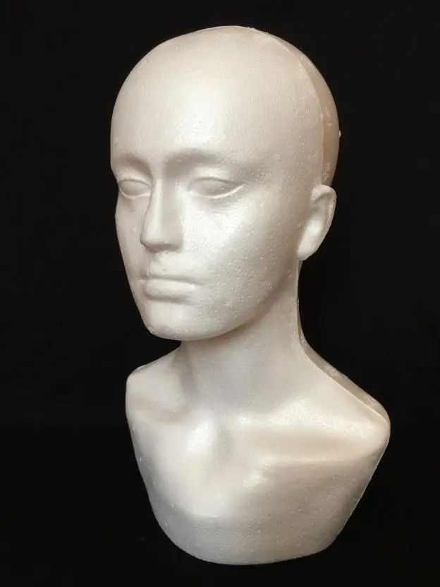 Buy Male Styrofoam mannequin head model foam Hat