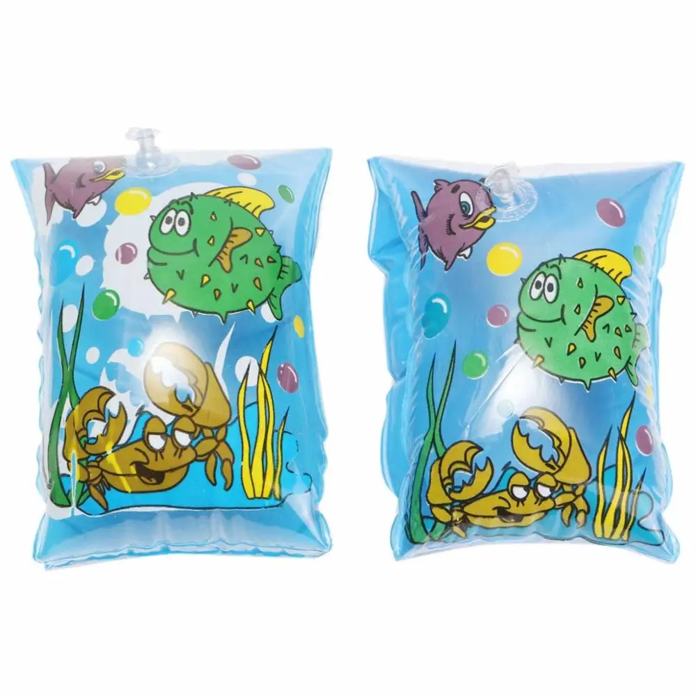 

HOT 1 Pair Ultralight Children Learn To Swim Accessories Arm Ring Circle PVC Floating Rings Kids Inflatable Life Air Sleeves