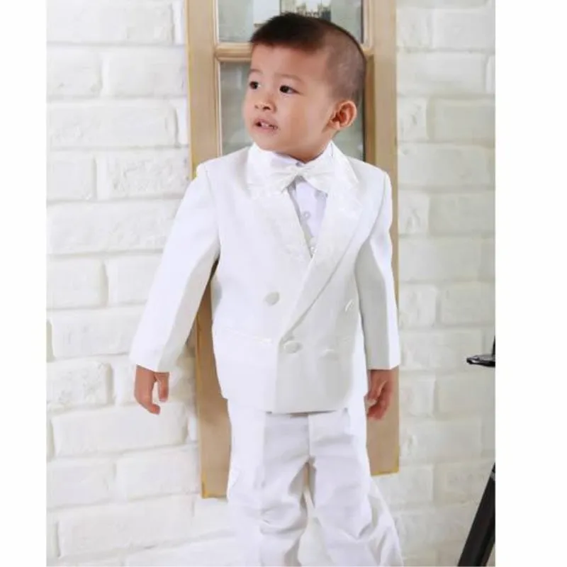 Boys Suits White Wedding Boys Kids Dress Tuxedos Boy's Formal Wear