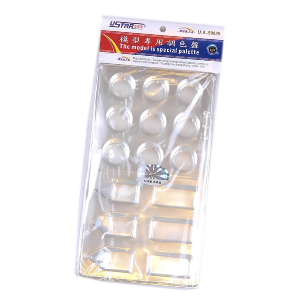 OHS-Ustar-UA90025-Model-Special-Palette-For-Model-Kits-6Pcs-Set-Hobby-Painting-Tools-Accessory