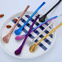 1 шт. соломинка из нержавеющей стали Yerba mate соломенная Тыква Bombilla фильтр ложки многоразовые металлические профессиональные чайные инструменты барные аксессуары