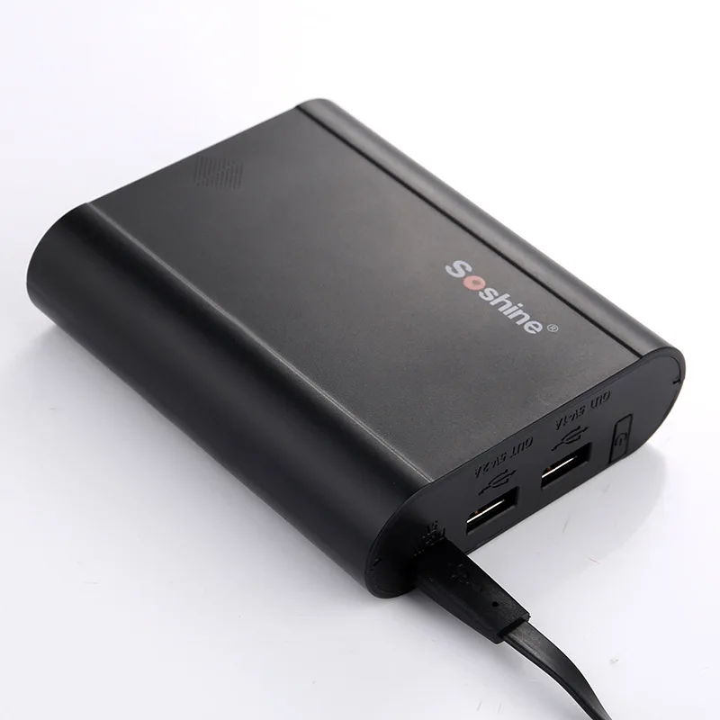 SoShine E3 4x18650 Батарея Портативный Мощность банк Зарядное устройство для iPhone для samsung Mobile USB Портативное освещение