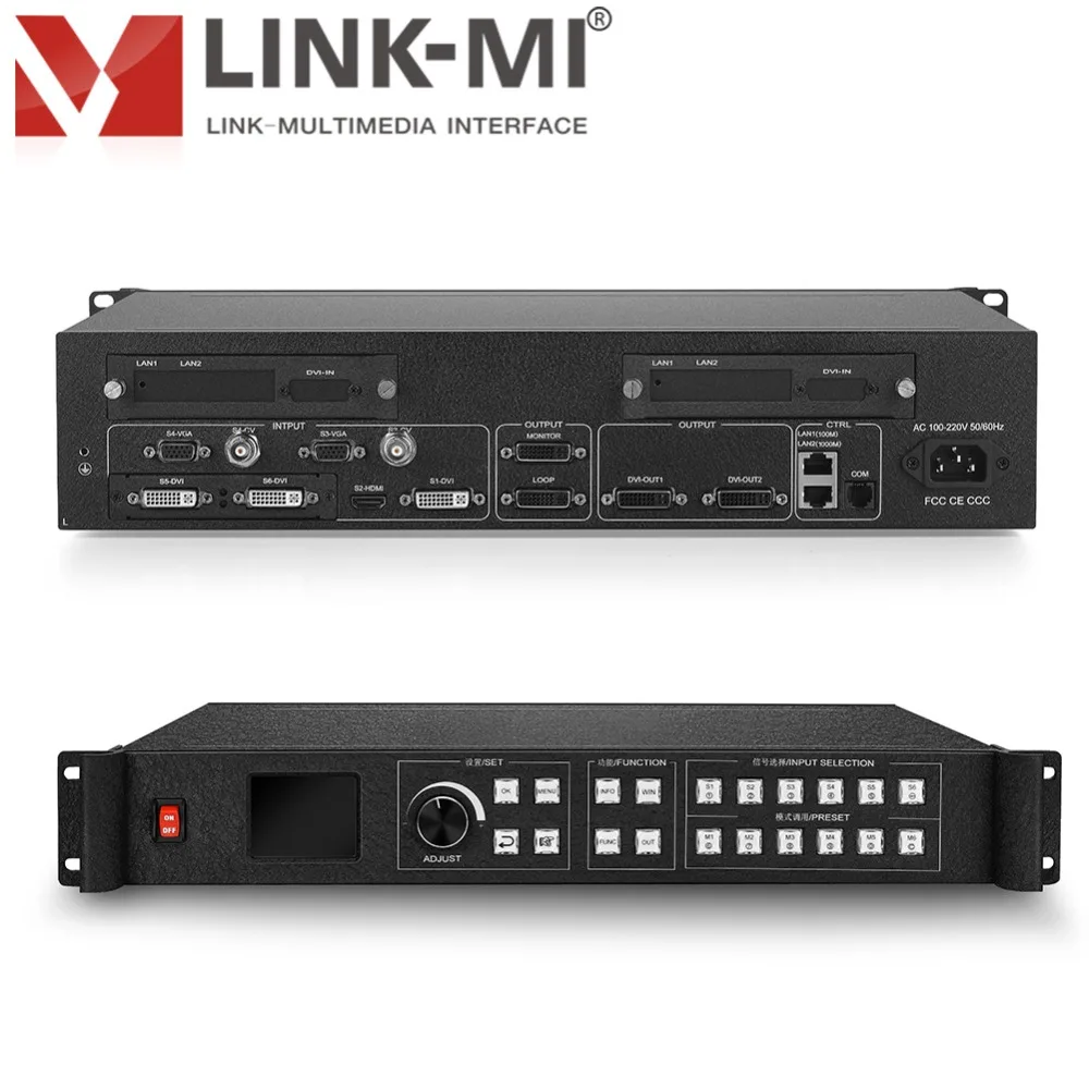 LINK-MI LM-VC84 нескольких изображений сращивания процессора Вход я DVI, 1 HDMI, 2 VGA, 2 BNC Выход 2 DVI, 1 DVI петли, 1 DVI monitor