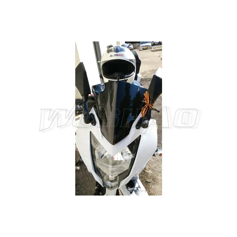 Мотоцикл двойной пузырь лобовое стекло ветер экран для Kawasaki Ninja 250SL 250 SL A B BX BX250 черный Иридиум