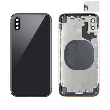 

For iphone x New Back Middle Frame Full Housing with Battery Cover For iphone x Back Housing Back Cover