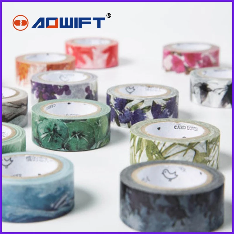 6 стилей 4 сезона Цвет Swatch васи лента клейкая DIY клейкой ленты|Лента| |