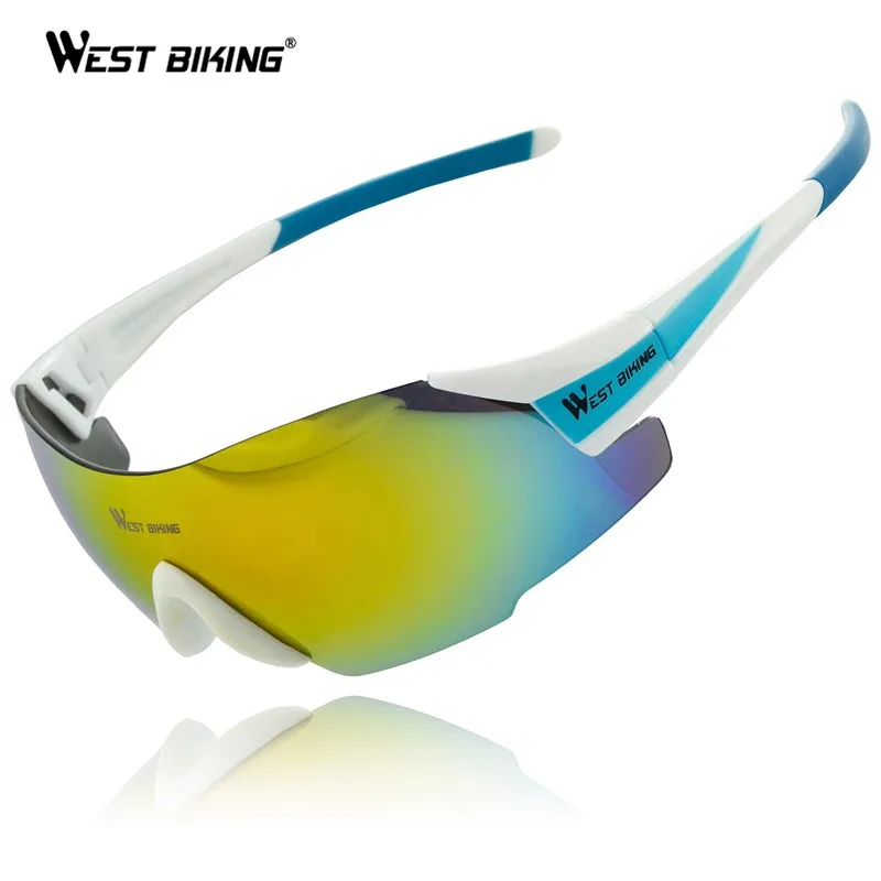 WEST BIKING, очки для велоспорта, цветные, для женщин и мужчин, для спорта на открытом воздухе, для велосипеда, ветрозащитные солнцезащитные очки, 5 цветов, очки для велоспорта
