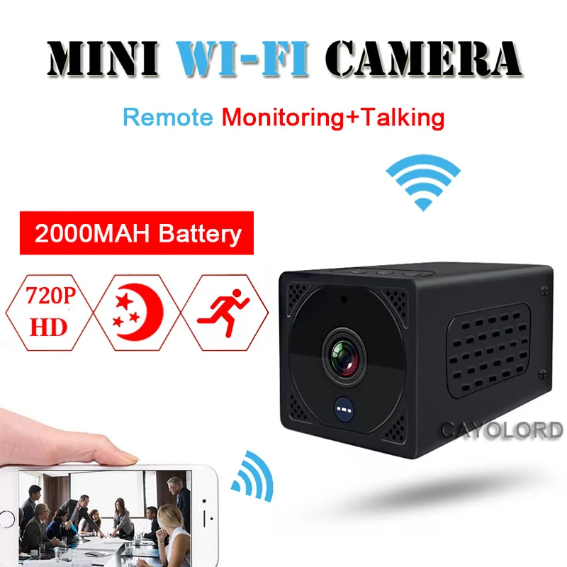 

Mini WIFI Wireless Camera Small 1080P/720P Full HD Remote Monitor Talking Camcorder Night Vision Cam Motion Detection