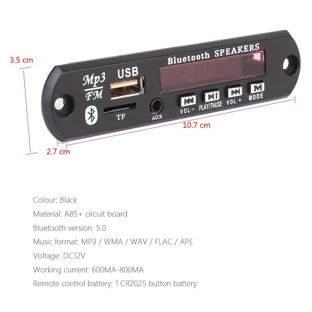 Стерео MP3 декодирующая плата APE FLAC Buletooth MP3 декодер 12 в FM Радио MP3 декодирование модуль 4 Цвета экран домашний аудио