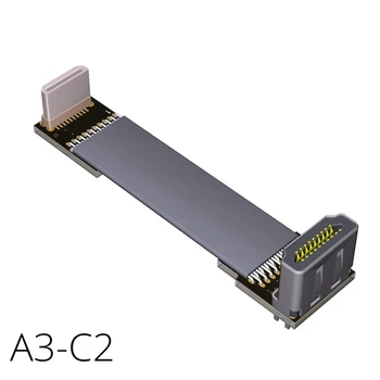 

Down 90 Degree Angle HDMI 2.0 to Mini HDMI 2.0 Up Angled FFC FPV Ribbon Cord Cable 4Kx2K@60Hz 1080P 3D EMI Shielded Elbow A3C2