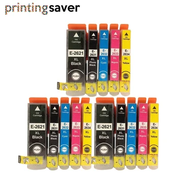 

15x Compatible 26XL Ink Cartridge Replacement for Epson T2621 T2631 - T2634 for Epson XP-510 XP-610 XP-615 XP-710 XP-720 XP-820