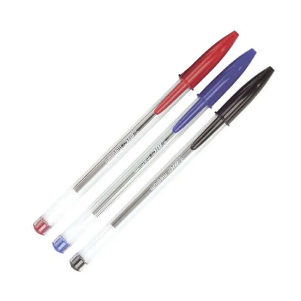 50 шт., 1,0 мм, средние шариковые ручки, шариковые ручки Biros, красный, синий, черный, классический внешний вид, идеально подходят для школьников, Е20