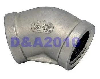 

New 45 Degree Elbow 1.25" Female Fitting 304 Stainless Steel Pipe Biodiesel NPT NEW