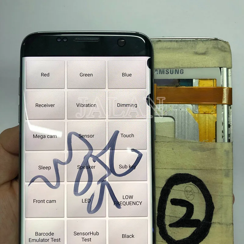 

little black spot Broken LCD with Frame for SAMSUNG Galaxy s7 edge G935 touch all working lcd small black dot