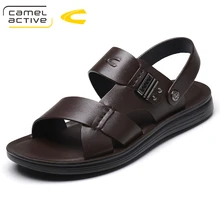 Camel/мужские сандалии для активного отдыха; Летняя обувь; мужские пляжные сандалии; брендовая мужская повседневная обувь; Вьетнамки; Мужская обувь из натуральной кожи; 18121