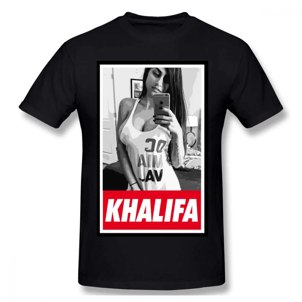 

For Men Mia Khalifa T Shirt Stylish Tee Organic Cotton S-6XL Big Size Homme T Shirt 3D Print Tees