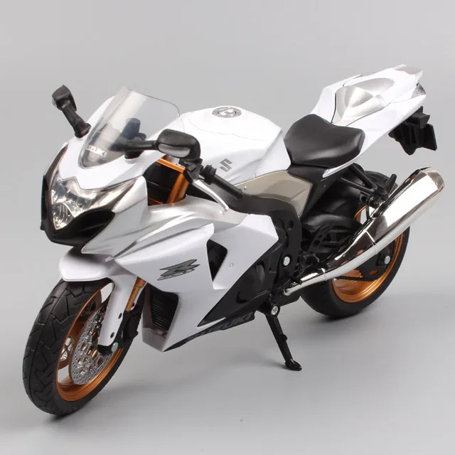 Us 17 72 28 Off Brand 1 12 Mini Scale Automaxx Suzuki Gsx R1000 Diecast Moto Metal Motorcycle Sport Bike Racing Models Gifts For Boys Toys White In