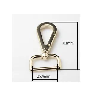 

1 inch (inner diameter) Light Gold Swivel snap hook 25x60mm Snap Hook 40pcs/lot