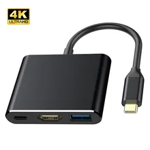 USB 3,1 type C к серому USB-C 4K HDMI USB 3,0 кабель-адаптер для Apple Macbook Air Pro# G20
