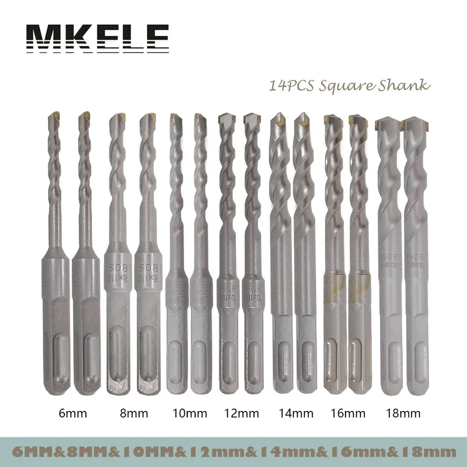 Wood Drill Bit 14Pcs/Set Twist Metal 40CR Chrome vanadium Steel