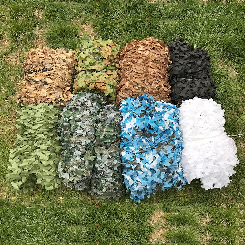 6x6 متر كبيرة حجم الصيد العسكرية التمويه صافي الجنبات الجيش كامو شبكية التخييم حديقة الديكور الشمس المأوى خيمة الظل