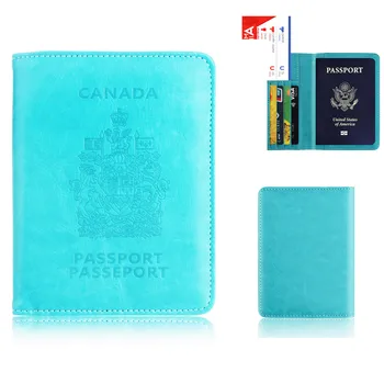 

Canada Card Holder Purse Multi-function Bag Cover RFID Blocking Holder Protector Wallet Business Card Passport Cover Bag