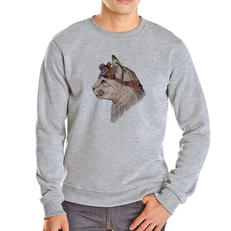 

Cool cat hoodies fashion 3D streetwear brand new sweatshirt cool animal hoodie men cheap sale polerones japanese streetwear
