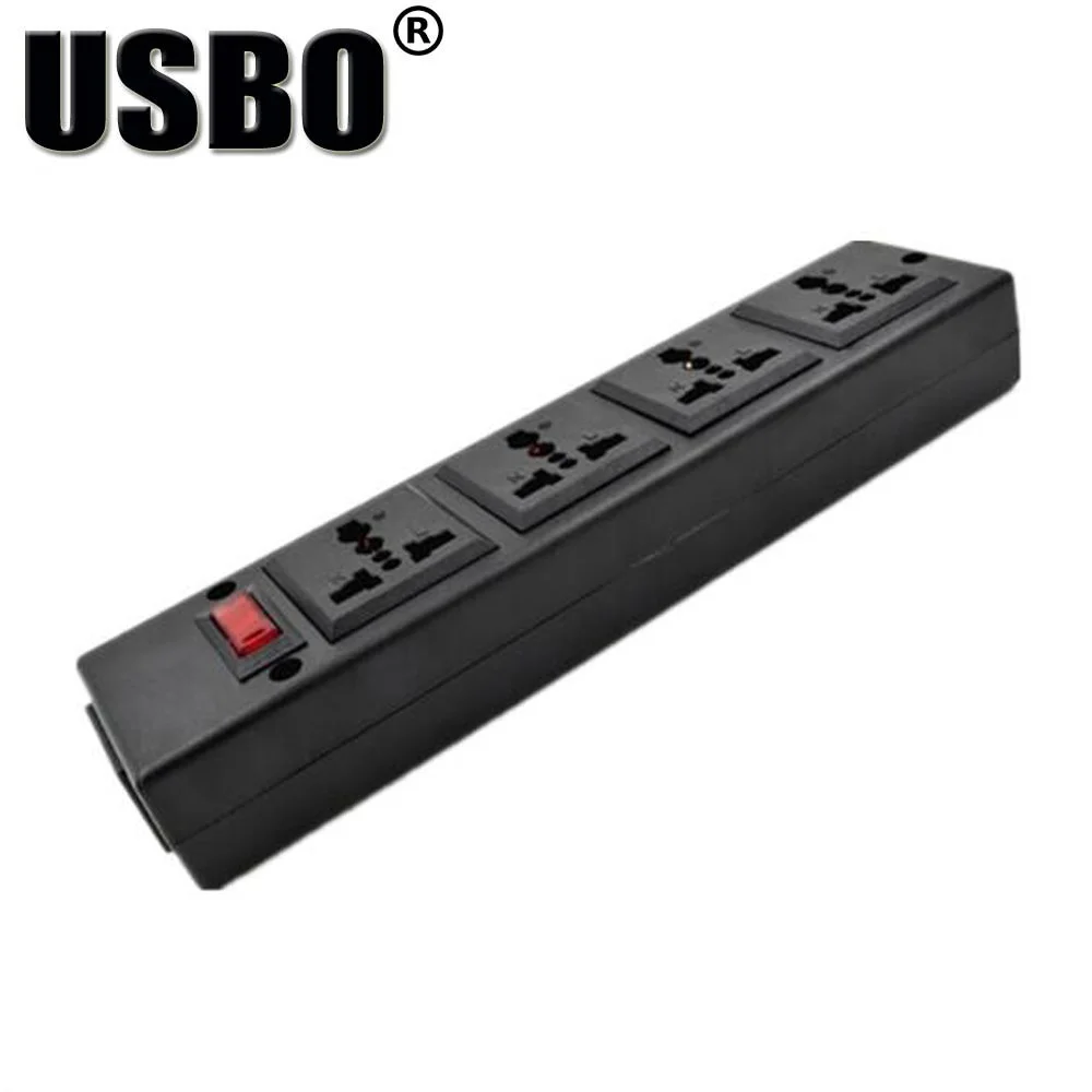 Многофункциональный 250v 13a 1 8 м 4 jack Универсальный адаптер переменного тока в