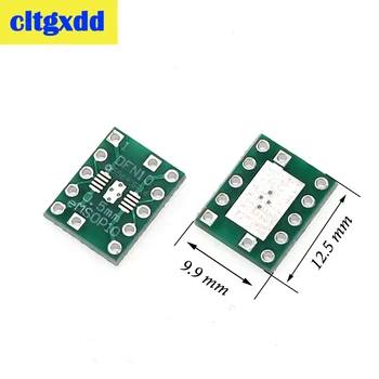 

cltgxdd 10PCS DFN10 EMSOP10 turn DIP10 0.5MM Pitch With Cooling IC adapter Socket Adapter plate PCB Test board