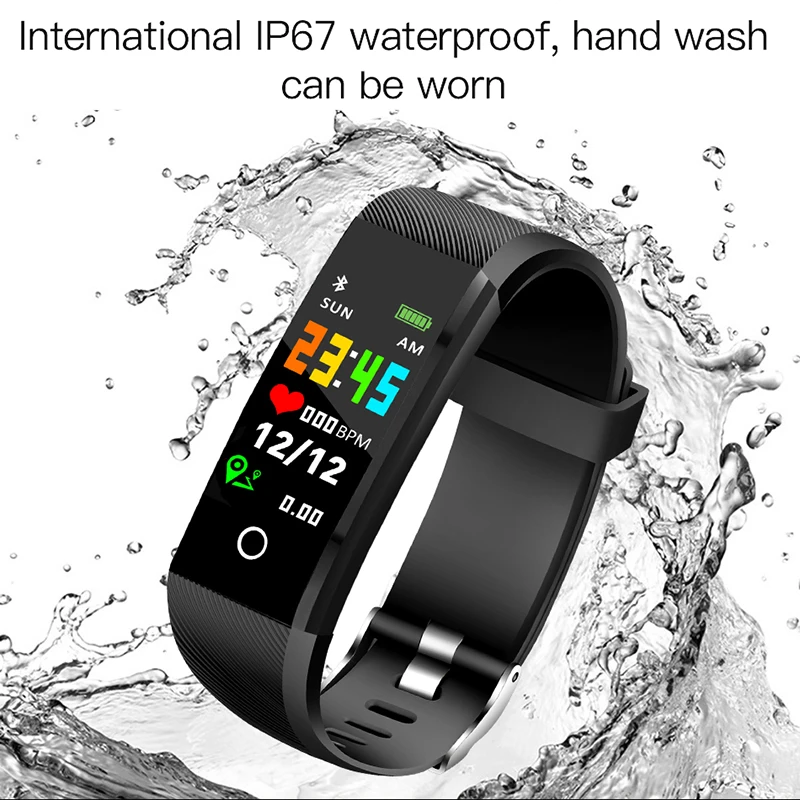 

BANGWEI 2019 New Smart Watch Heart rate monitor smart reminder Waterproof Fitness tracker Pedometer Watch Sport Smart Watch+Box