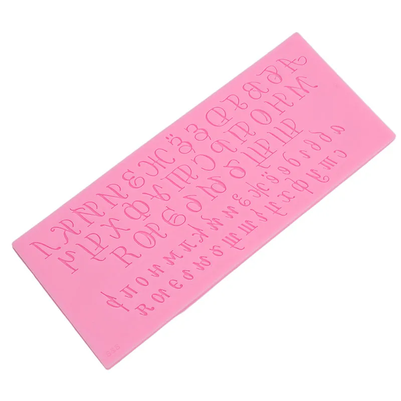 

Chocolate Mould Russian Handwriting Alphabets Script Letters Fondant Cake Mold Capital Lower Case For The Kitchen Baking