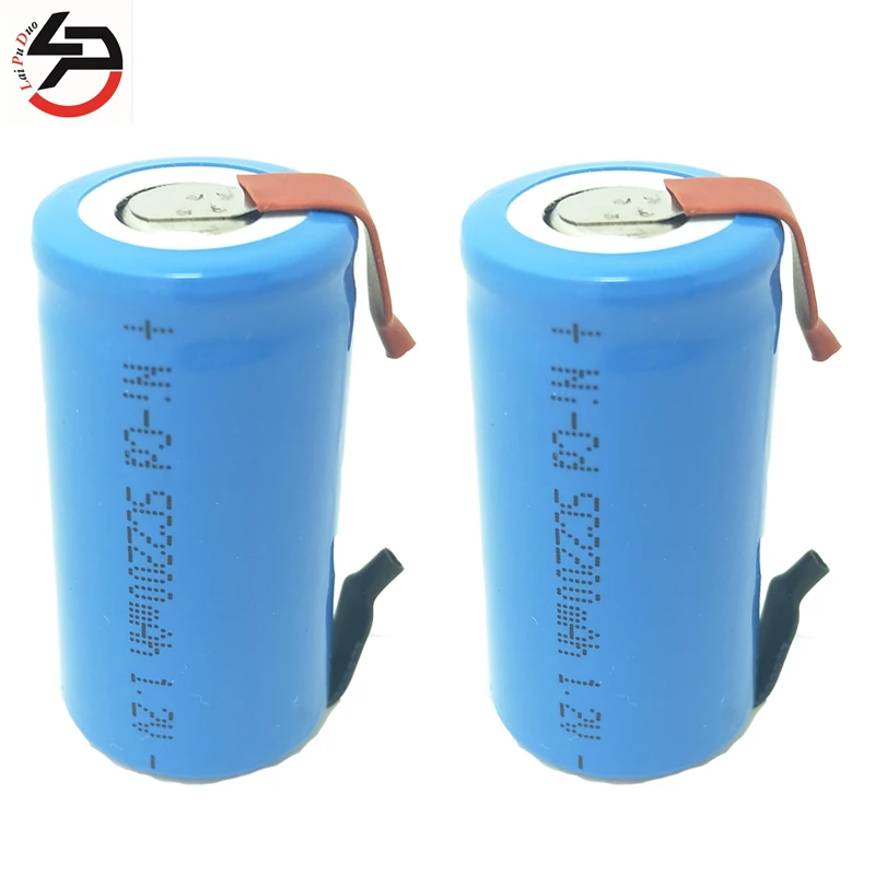 Laipuduo 2 шт. NI-CD SC2200mah аккумуляторные батареи 1 v SC внешний аккумулятор 2200mah SUB C |