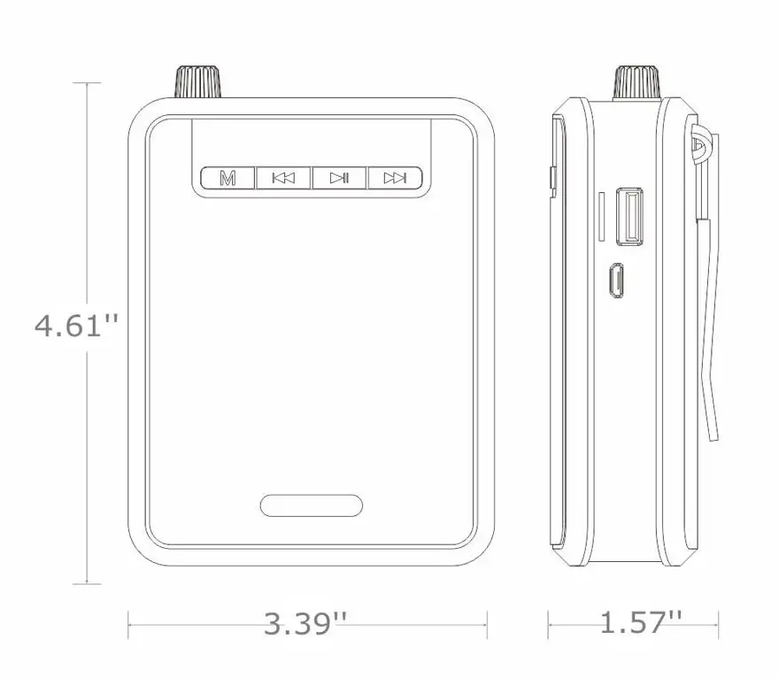 Портативный громкоговоритель Rolton K300, усилитель голоса, пояс, радио, зажим, поддержка FM, TF, MP3, динамик, Дополнительный внешний аккумулятор, Гиды, учителя