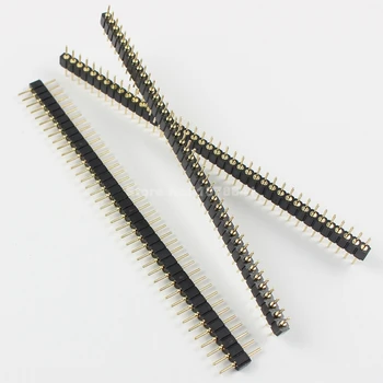 

50 Pcs Per Lot Gold Plated 2mm 2.0mm Pitch 40 Pin Male Straight Round Pin Header Strip