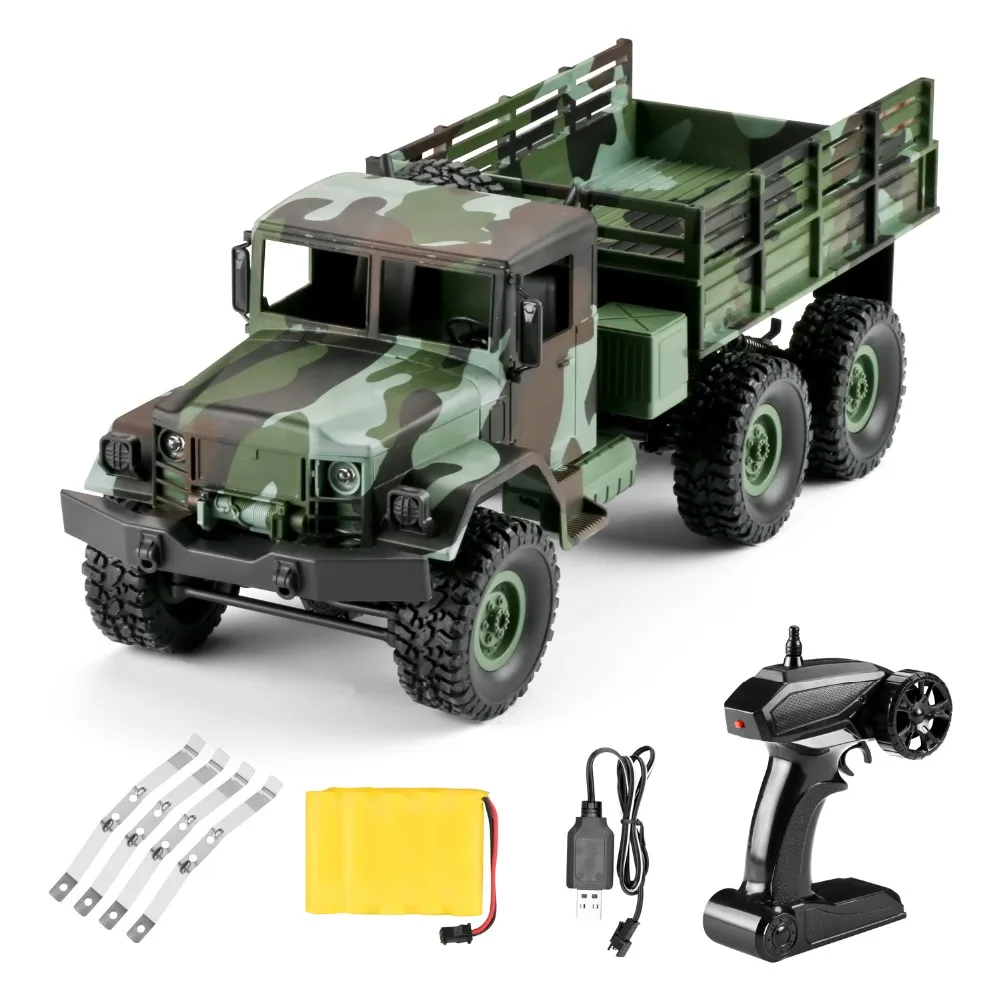 

MN77 1:16 6WD RC Crawler Car 2.4G Remote Control Car Off-road Army Military Truck RTR RC Toys For Birthday Gifts