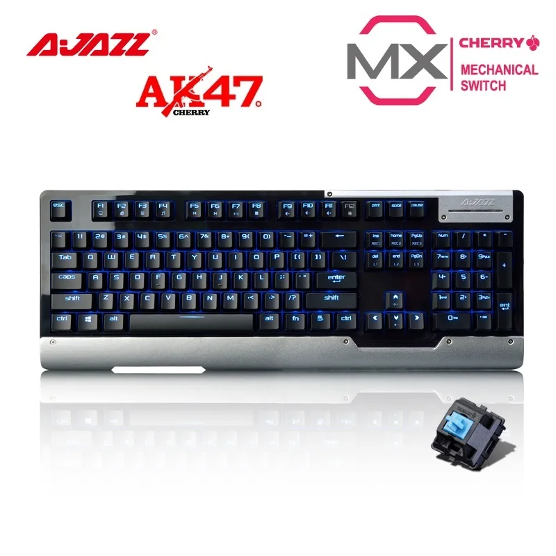 

Ajazz 87 Key/104 Key Ergonomic Backlit USB Wired Mechanical Keyboard Original Cherry Black,Blue,Green Axis