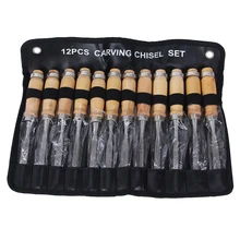 Hakkin 12 шт./компл. резьба по дереву набор ручного инструмента долото набор инструментов деревообрабатывающий станок для резьбы инструменты Инструменты сделай-сам детальная ручная инструменты