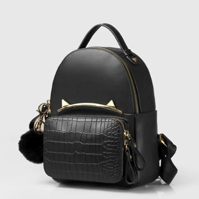 

2018 New Style Cow Leather Women Backpack Female Fashion Alligator Pattern Ladies Shoulder Bag Brand Designer Girl School Bag