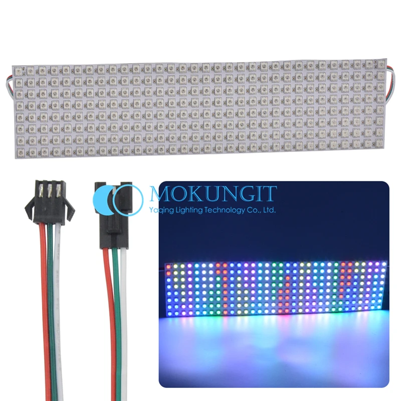 8x8 8 8x16 16x16 8x32 WS2812B SK6812 панель 5050 RGB пикселей цифровой гибкий светодиодный экран