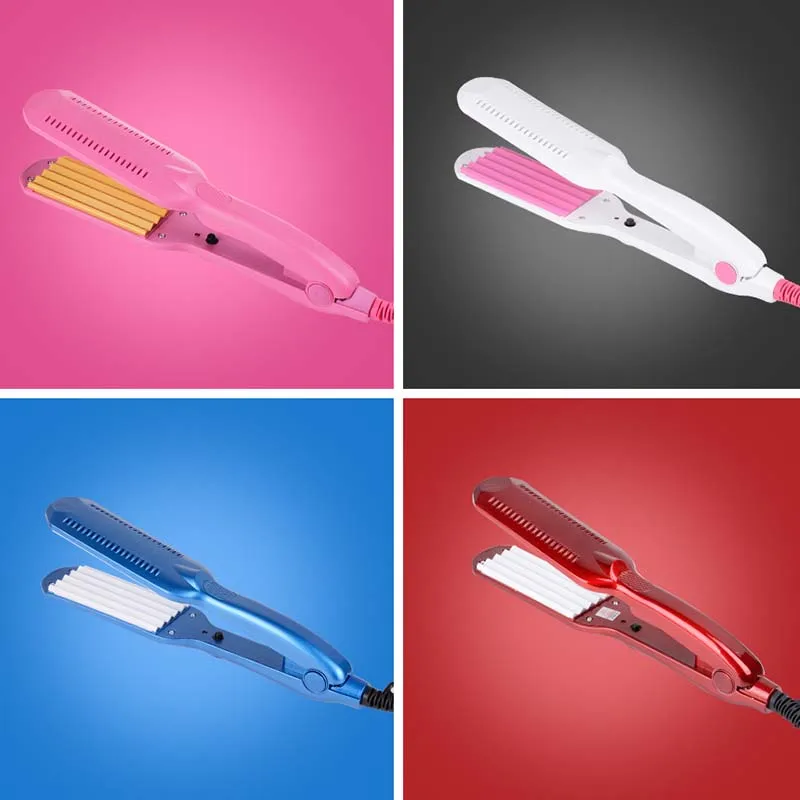 Professional hair curler Crimper Ceramic Corrugated Curler Curling Iron Hair Styler Electric Corrugation Wave Styling Tools 3