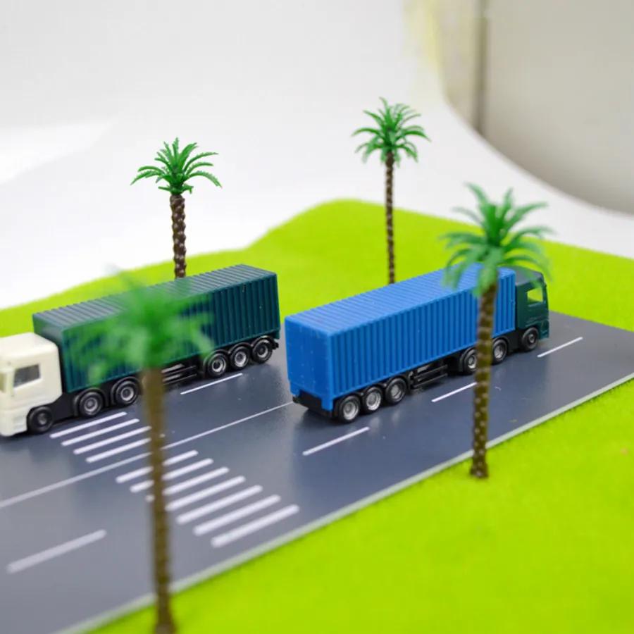 plastic model truck in archiecture model building (9)