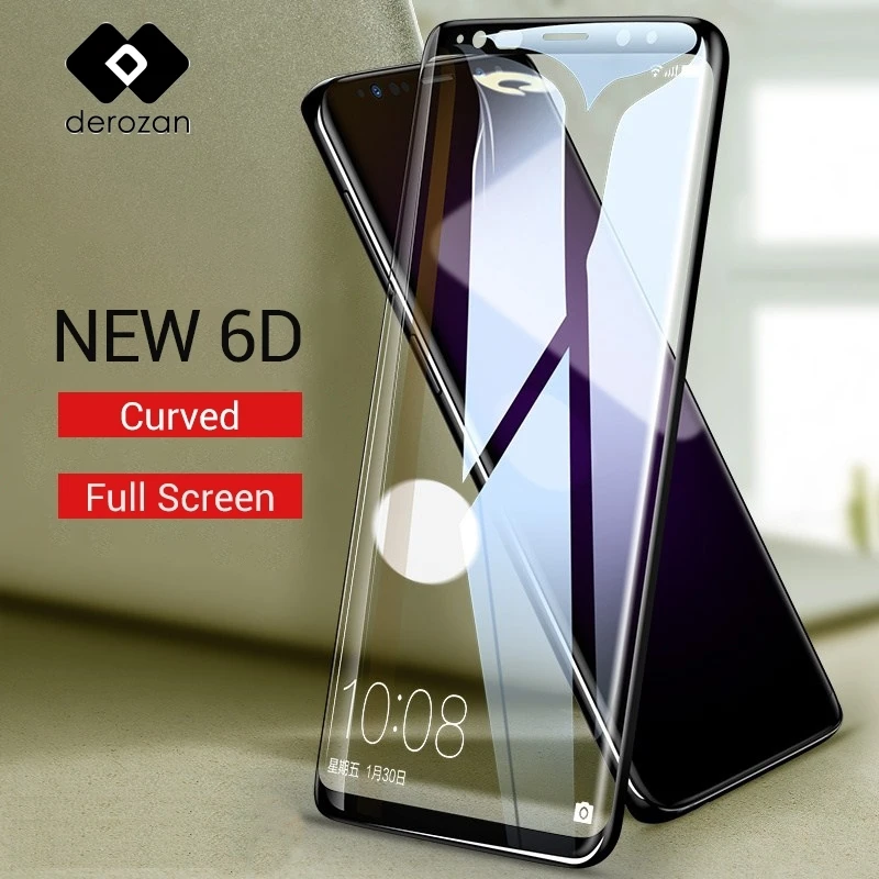 DEROZAN Защитные пленки для экрана Samsung S6 Edge стекло S9 S8 S7 Plus Note 8 закаленное 3D