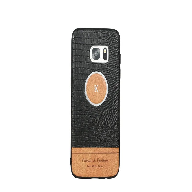 Business phone case For Samsung Galaxy S7 s7 Edge Cover TPU+PC+PU Strong suction on the back Cove | Мобильные телефоны и